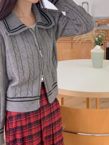 밀러카라JP(꽈배기 니트 겨울 아우터)(97136638)_상품사진