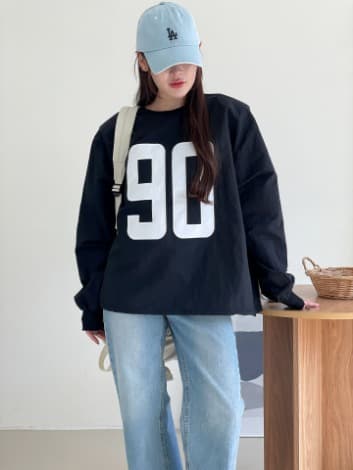 90아노락t 신상 바스락원단 자수 데일리 원포인트(96881567)_상품사진