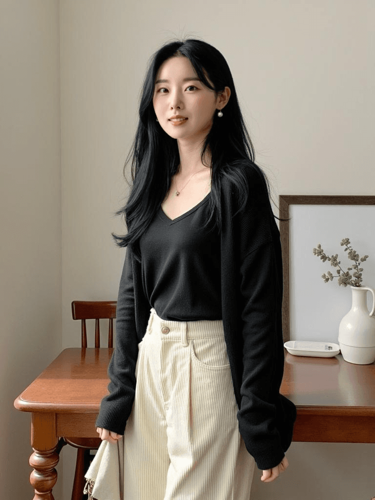 코듀로이원턱팬츠(96958362)_작업사진