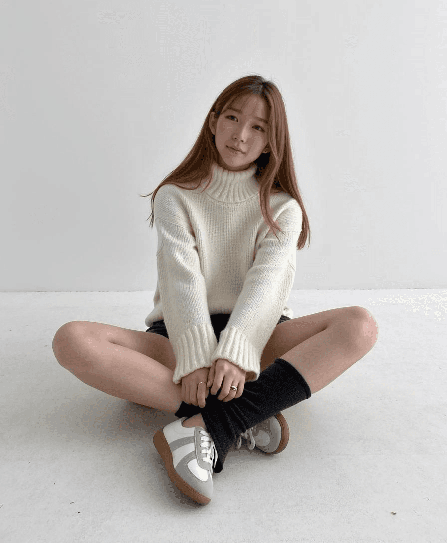 골지레그워머 (양말,토시,가을,이너,트임) (4color)(93982798)_작업사진