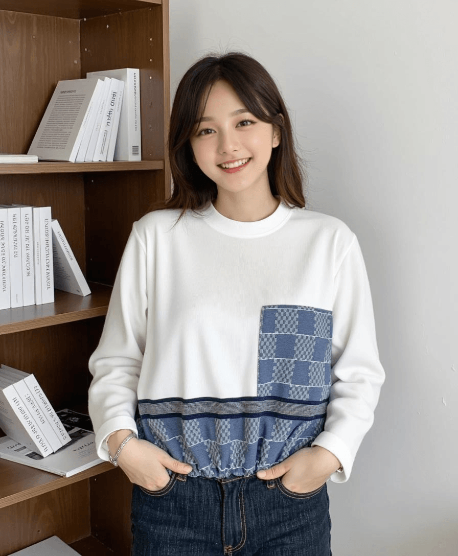 펠리스테잎 긴팔 티(96864423)